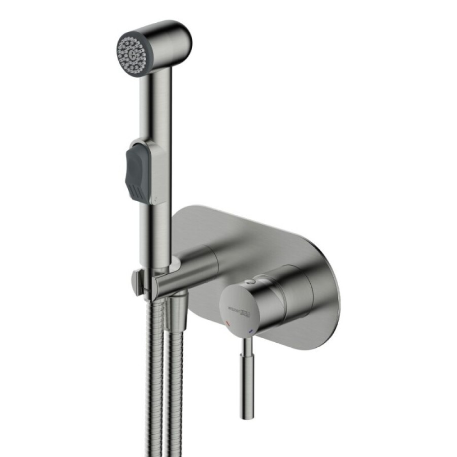 Гигиенический душ WasserKRAFT Wern, 4238, со смесителем, никель