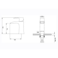 Смеситель Timo Lumi 4261/00F chrome для раковины