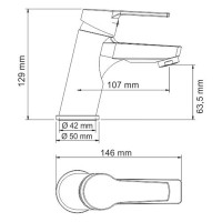 Смеситель WasserKRAFT 4403 для раковины, хром
