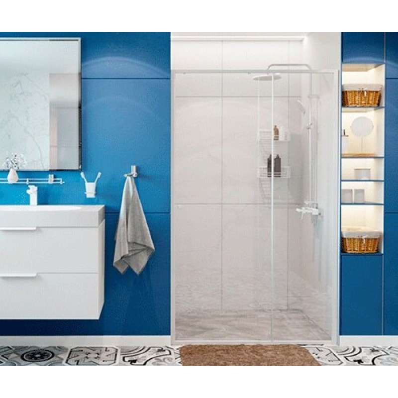 Душевая дверь WasserKRAFT 44S13, универсальная, 110 х 200 см