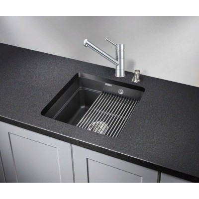 Комплект кухонная мойка Granula + смеситель Granula, 4501U+0010, Черный