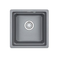 Комплект кухонная мойка Granula + смеситель Granula, 4501U+0010, Алюминиум