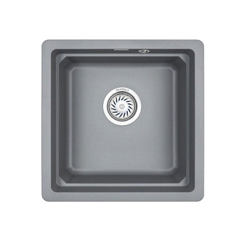 Комплект кухонная мойка Granula + смеситель Granula, 4501U+0010, Алюминиум