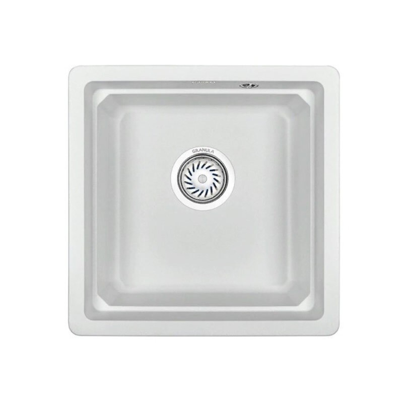 Комплект кухонная мойка Granula + смеситель Granula, 4501U+0010, Арктик