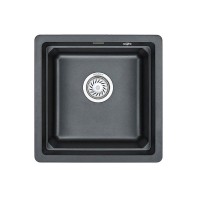 Комплект кухонная мойка Granula + смеситель Granula, 4501U+0010, Шварц