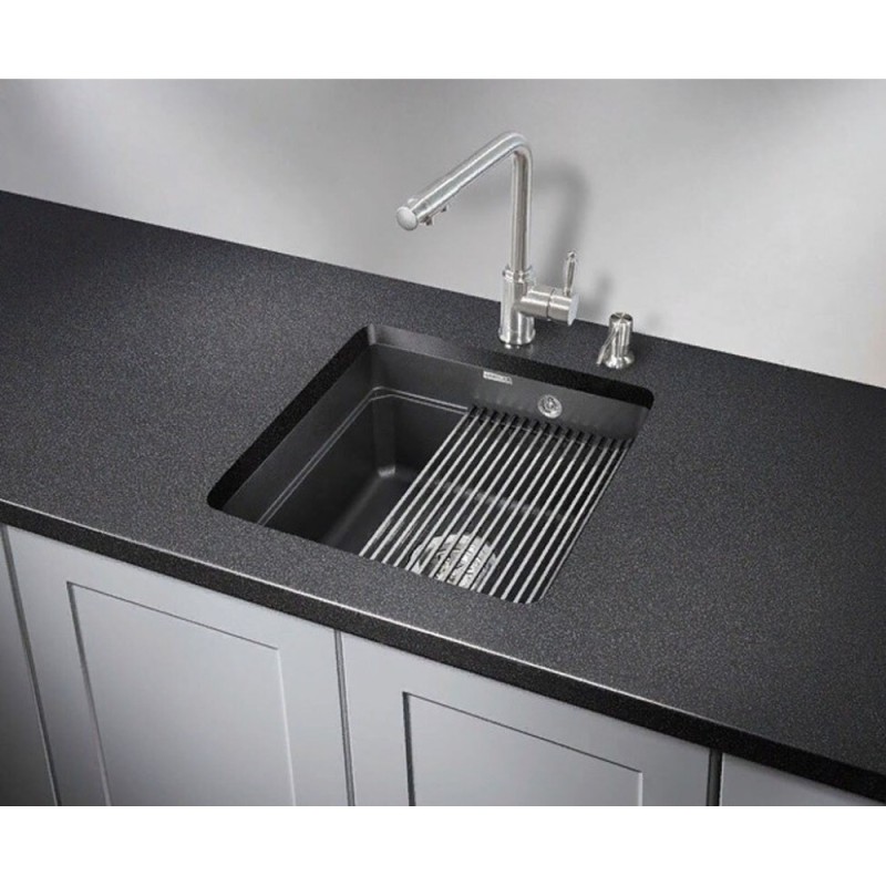 Кухонная мойка Granula Kitchen Space 45 см, черный
