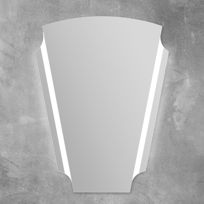 Зеркало Cezares со встроенной LED подсветкой, антизапотеванием, 70 х 92 см, белое, 45020
