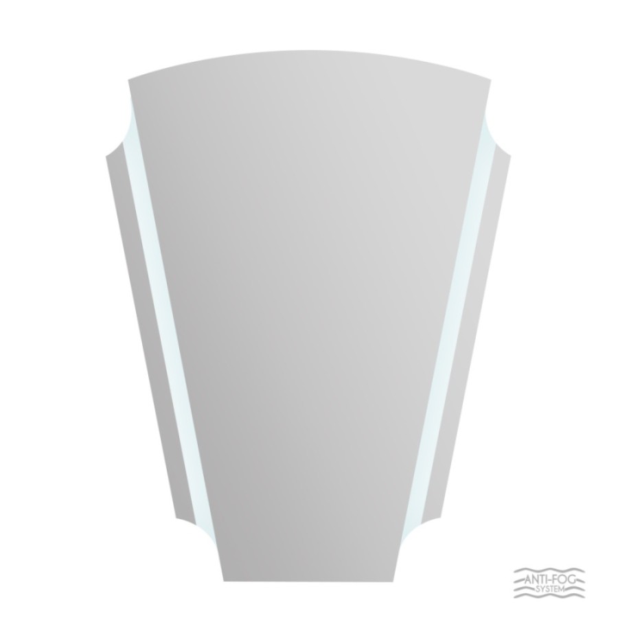 Зеркало Cezares со встроенной LED подсветкой, антизапотеванием, 70 х 92 см, белое, 45020