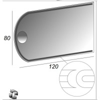 Зеркало Cezares 45030 120x80 см настенное с подсветкой