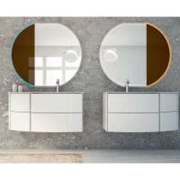Зеркало Cezares со встроенной подсветкой LED RGB, 30 x 80 см, бронзированное, 45031