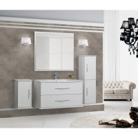Зеркало Cezares Tiffany 45046, 100 см, с подсветкой, bianco opaco