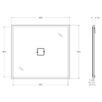 Зеркало Cezares Tiffany 45046, 100 см, с подсветкой, bianco opaco