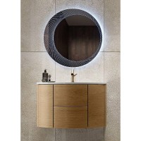 Зеркало Cezares 45053, 80 см, с подсветкой, белый