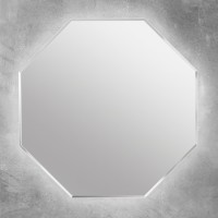 Зеркало Cezares со встроенной LED подсветкой, 60 x 60 см, белое, 45078