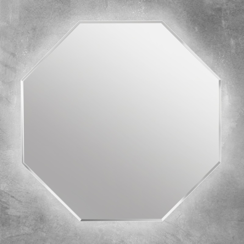 Зеркало Cezares со встроенной LED подсветкой, 80 x 80 см, белое, 45079
