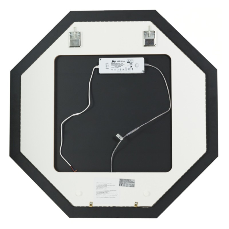 Зеркало Cezares со встроенной LED подсветкой, 80 x 80 см, белое, 45079