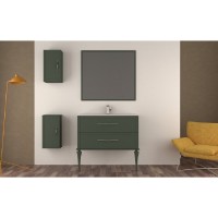 Зеркало Cezares Tiffany 45088, 100 см, с подсветкой, verde opaco