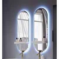 Зеркало BelBagno 45095, 45 см, с подсветкой, белый