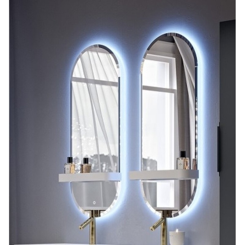 Зеркало BelBagno 45095, 45 см, с подсветкой, белый
