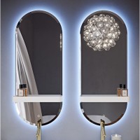 Зеркало BelBagno 45095, 45 см, с подсветкой, белый