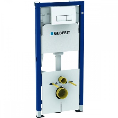 Инсталляция Geberit Duofix 458.128.11.1, клавиша белая
