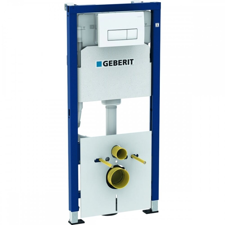 Инсталляция Geberit Duofix 458.128.11.1, клавиша белая