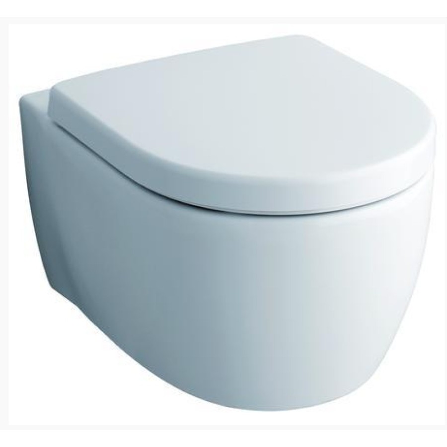 Инсталляция Geberit с безободковым унитазом Geberit iCon Rimfree 204060000, сиденье микролифт, комплект 332845