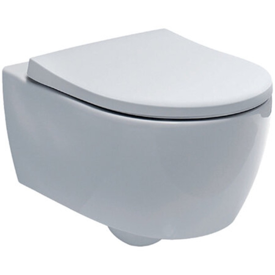 Инсталляция Geberit с безободковым унитазом Geberit iCon Rimfree 204060000, сиденье микролифт, комплект 332851