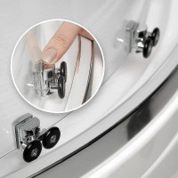 Душевой уголок WasserKRAFT Lippe 45S02, 80 х 80 см, стекло прозрачное, профиль хром