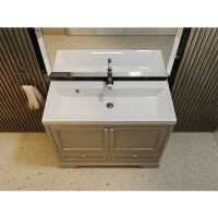 Раковина Aquame Classica 4627173210188, 80 см, встраиваемая, искусственный камень, цвет белый