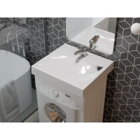 Раковина Stella Polar Madera List 60 х 55 см, с кронштейнами, белая, 4627173210546