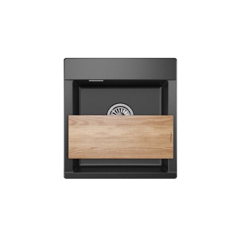 Кухонная мойка Granula Estetica ES-4701 4701, Шварц, шварц (чёрный металлик)