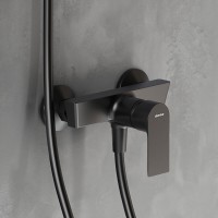 Смеситель для душа Damixa Apollo 472000300, цвет черный матовый