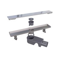 Дренажный канал RGW Shower Drain SDR-20, 60 см, решетка хром, 47212060-01