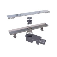 Дренажный канал RGW Shower Drain SDR-20, 80 см, решетка хром, 47212080-01