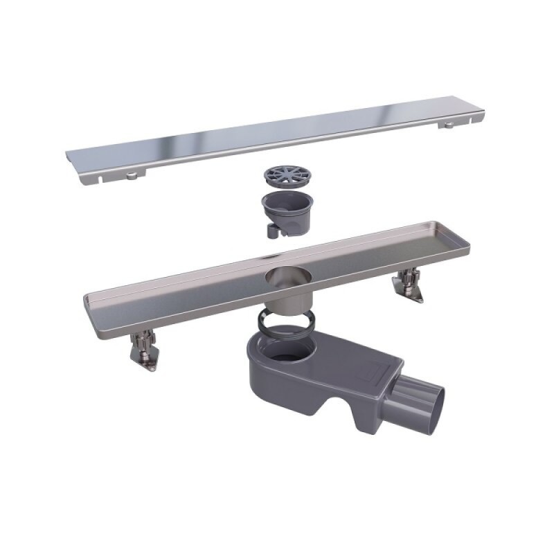 Дренажный канал RGW Shower Drain SDR-20, 80 см, решетка хром, 47212080-01