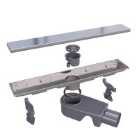 Дренажный канал RGW Shower Drain SDR-22, 40 см, решетка под плитку хром, 47212240-01