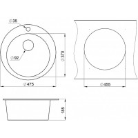 Кухонная мойка Granula GR-4801 4801al, алюминиум