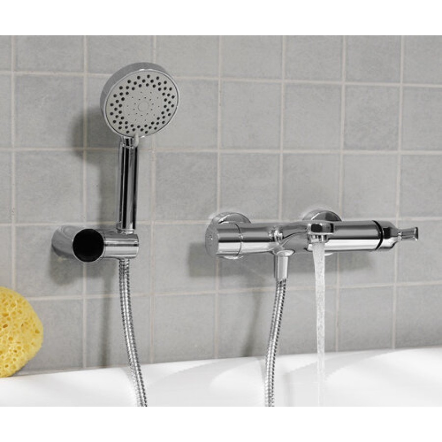 Смеситель WasserKRAFT 4801 для ванны и душа с коротким изливом, хром
