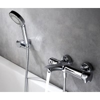 Смеситель WasserKRAFT 4801 для ванны и душа с коротким изливом, хром