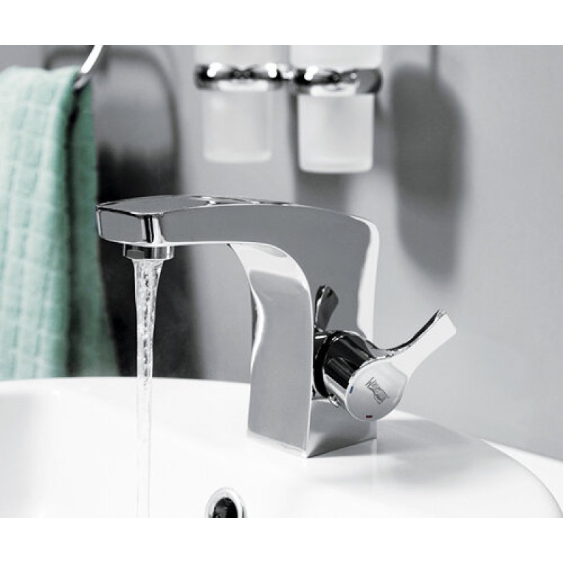 Смеситель WasserKRAFT 4803 для раковины, картридж Ø 25 mm, аэратор с регулируемым наклоном струи, хром