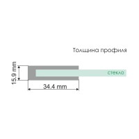 Стеклянная шторка на ванну WasserKraft 48P01-80, распашная, одностворчатая