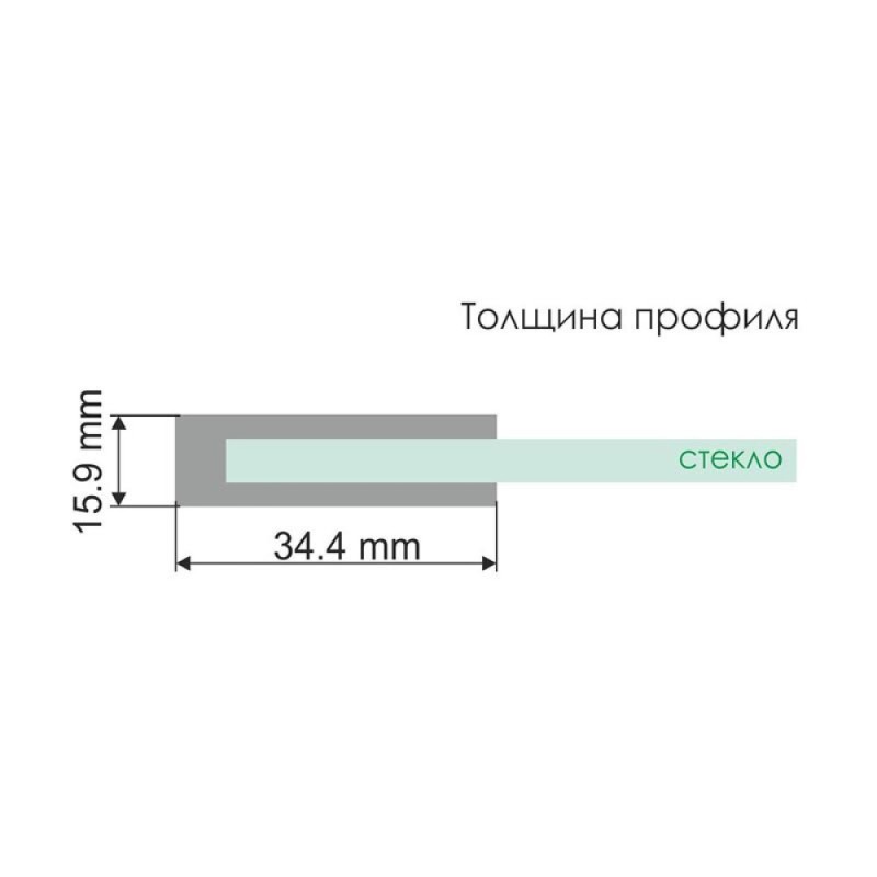 Стеклянная шторка на ванну WasserKraft 48P01-80, распашная, одностворчатая