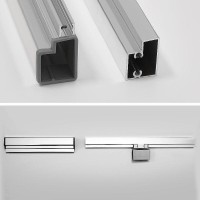 Душевой уголок WasserKRAFT Berkel 48P02, 80 х 80 см, стекло прозрачное, профиль хром