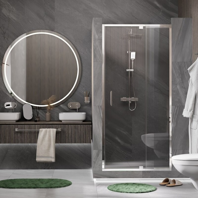 Душевая дверь WasserKRAFT 48P04 90 х 200 см