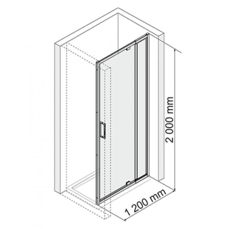 Душевая дверь WasserKRAFT 48P05 120 х 200 см