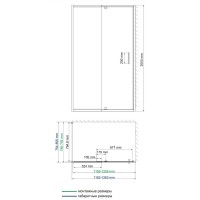 Душевой уголок WasserKRAFT Berkel 48P06, 120 х 80 см, стекло прозрачное, профиль хром