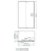 Душевой уголок WasserKRAFT Berkel 48P10, 100 х 120 см, стекло прозрачное, профиль хром
