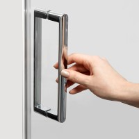 Душевой уголок WasserKRAFT Berkel 48P22, 90 х 100 см, стекло прозрачное, профиль серебристый