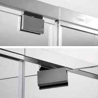 Душевой уголок WasserKRAFT Berkel 48P25, 120 х 80 см, с универсальной распашной дверью, стекло прозрачное, профиль хром